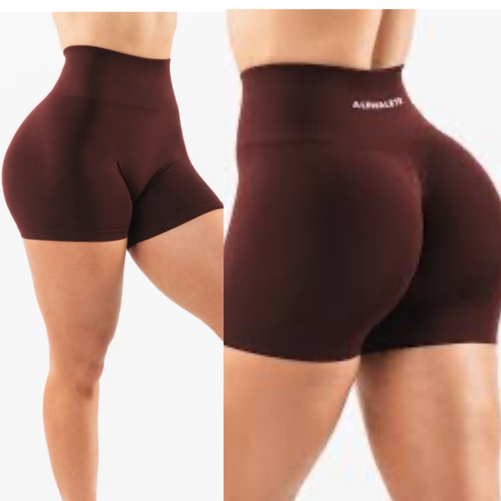 Alphalete Amplify Short 4.5” Women’s Size Medium Sangria - Picture 10 of 12